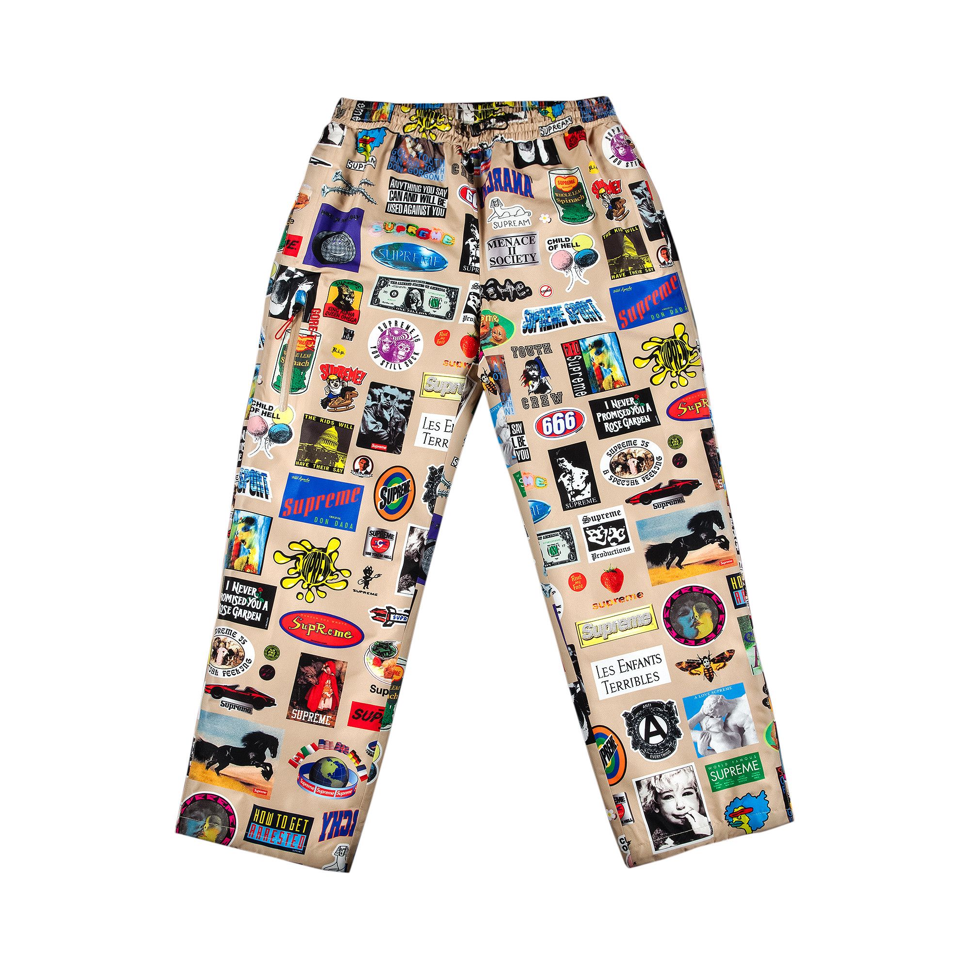 Size xl Supreme GORE-TEX Stickers Pant 'Tan'