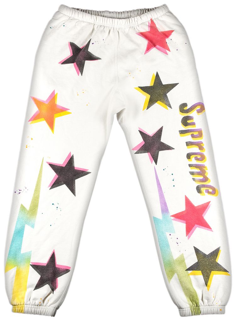 Supreme Gonz Stars Sweatpant White