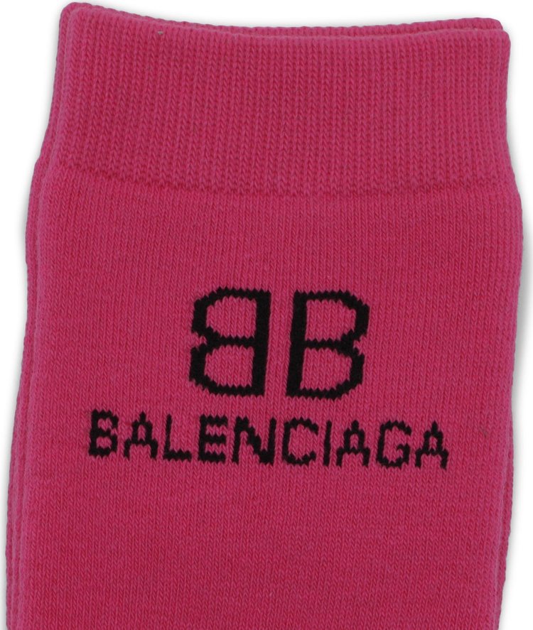 Balenciaga BB Socks PinkBlack