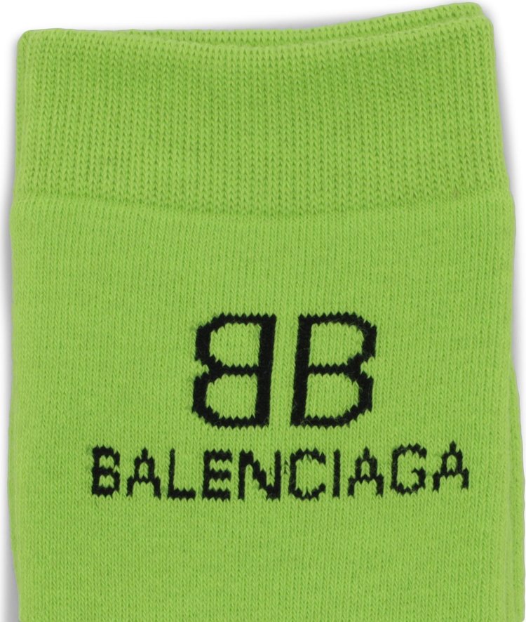 Balenciaga BB Socks GreenBlack