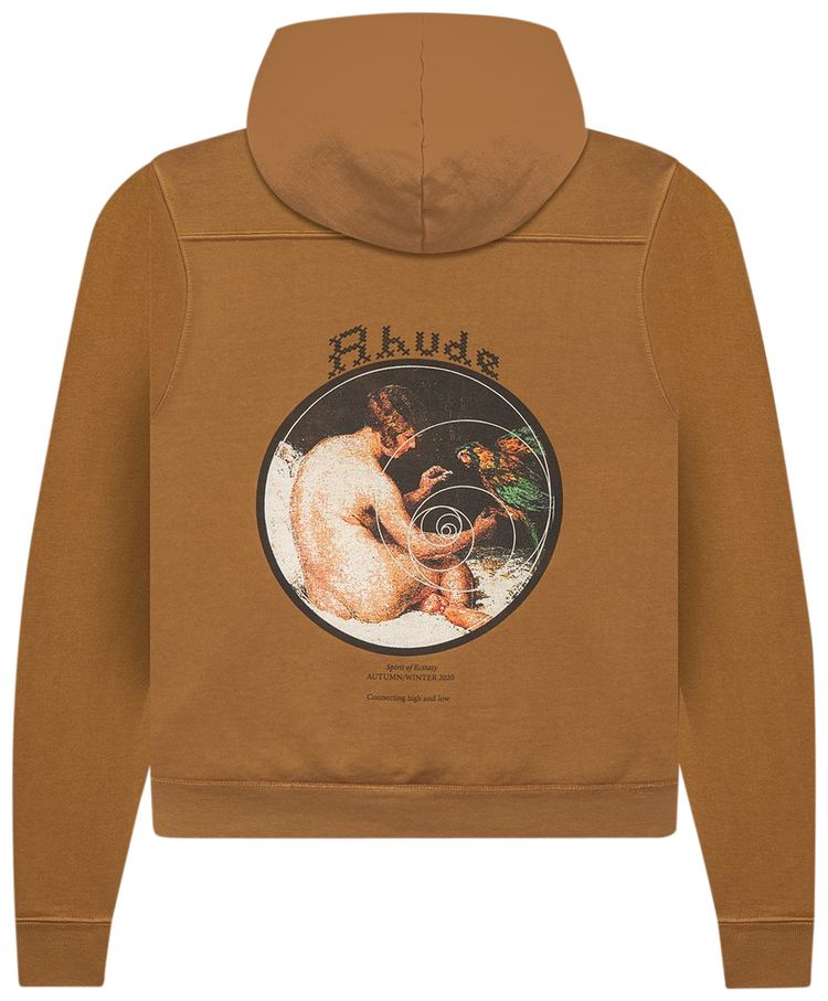 Rhude Spiral Woman Hoodie Tan