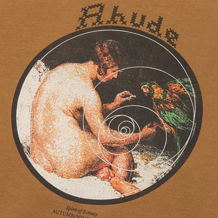 Rhude Spiral Woman Hoodie Tan