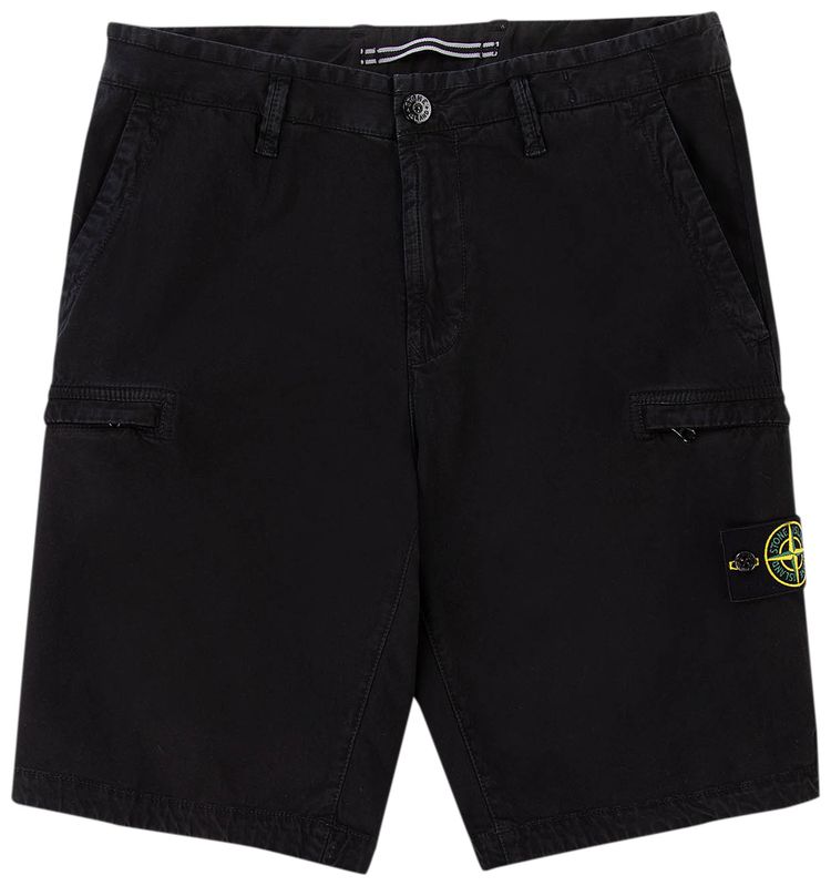 Stone Island Cargo Bermuda Shorts Black