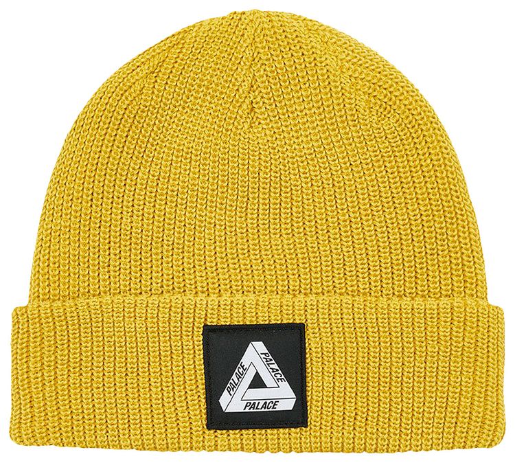 Palace Tri Ferg Patch Beanie Gold
