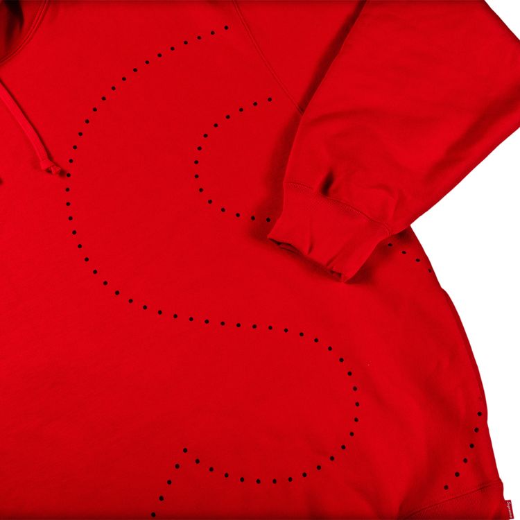 Supreme Laser Cut S Logo Hooded Sweatshirt Red