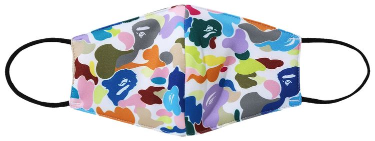 BAPE Multi Camo Facemask White