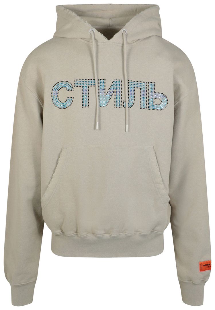 Heron Preston CTNMB Strass Hoodie Grey