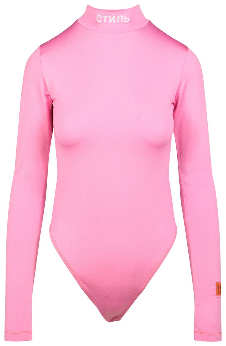 Heron Preston Logo Bodysuit Pink