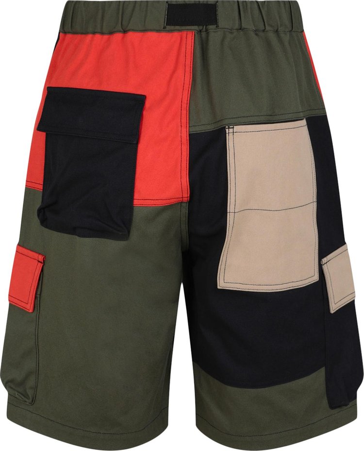 Ambush Panelled Cargo Shorts Khaki