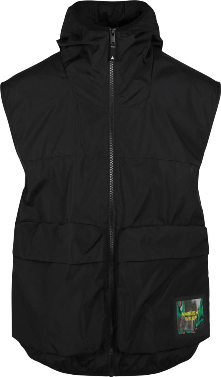 Ambush Packable Zipped Hooded Jacket Black