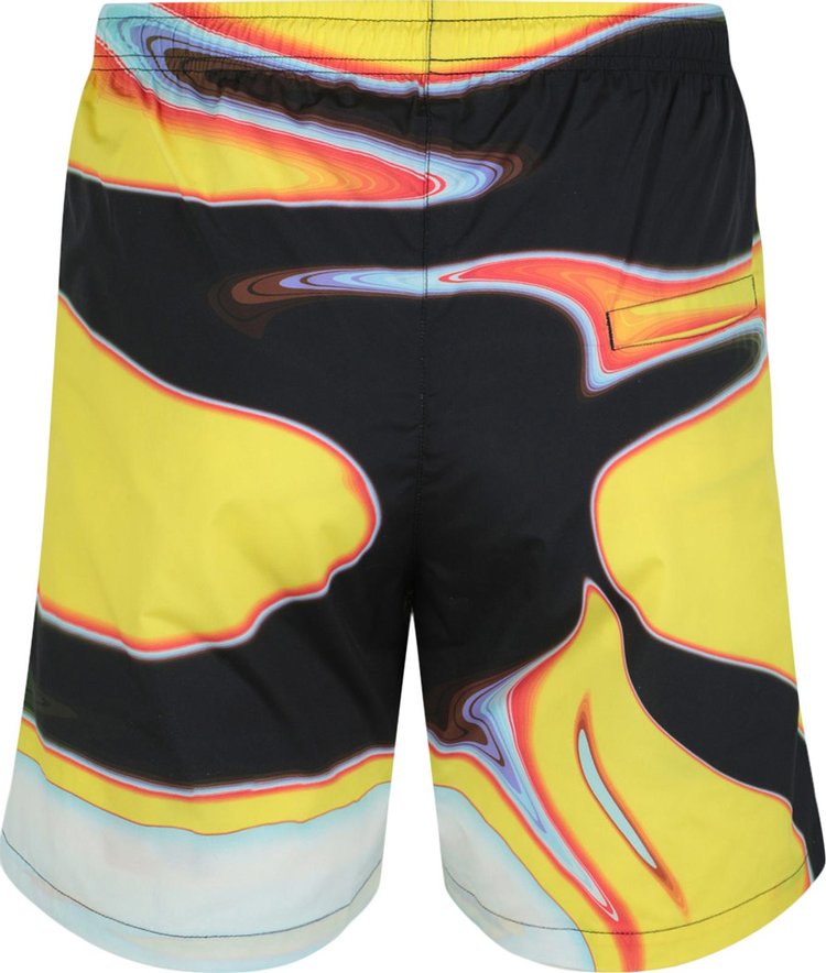 Ambush Abstract Print Shorts Black