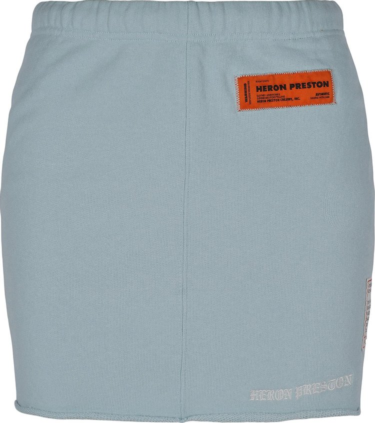 Heron Preston Logo Patch Skirt Baby Blue