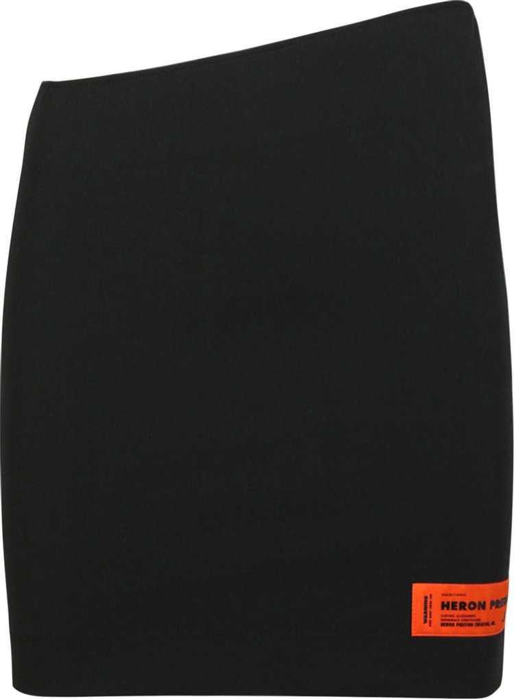 Heron Preston HWC Zip Asymmetric Skirt Black