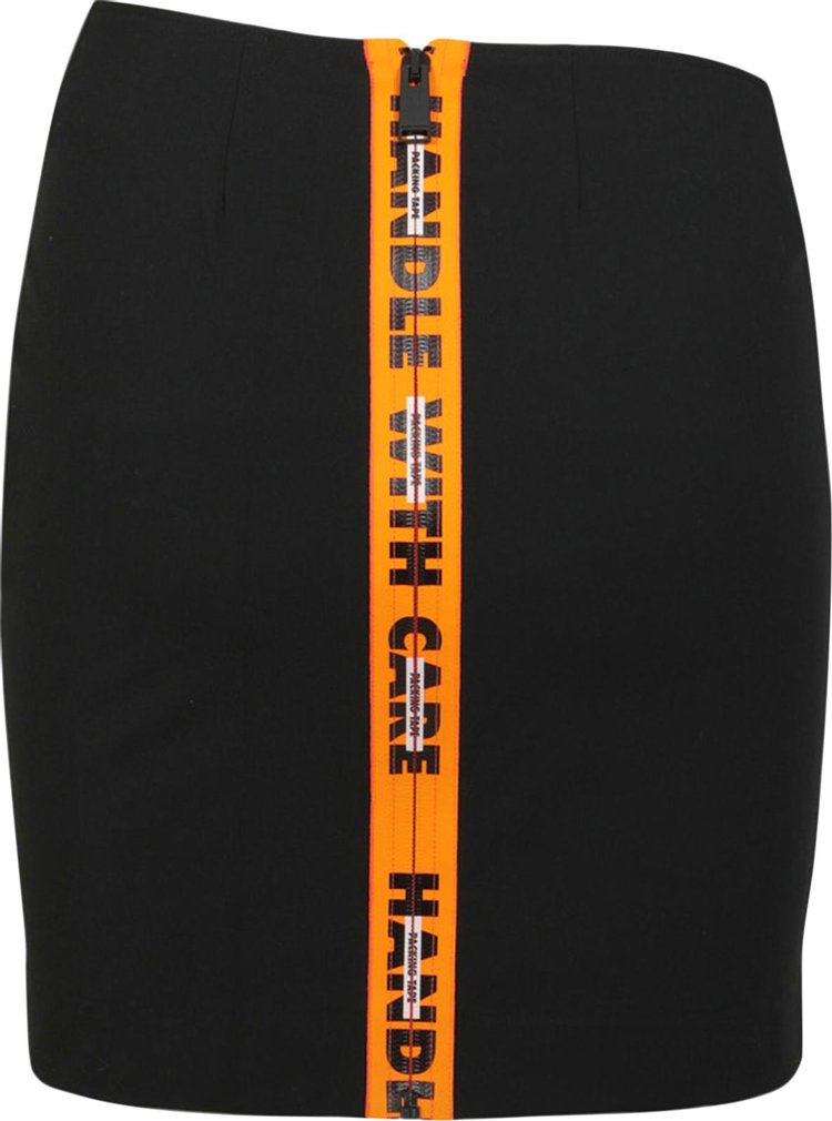 Heron Preston HWC Zip Asymmetric Skirt Black