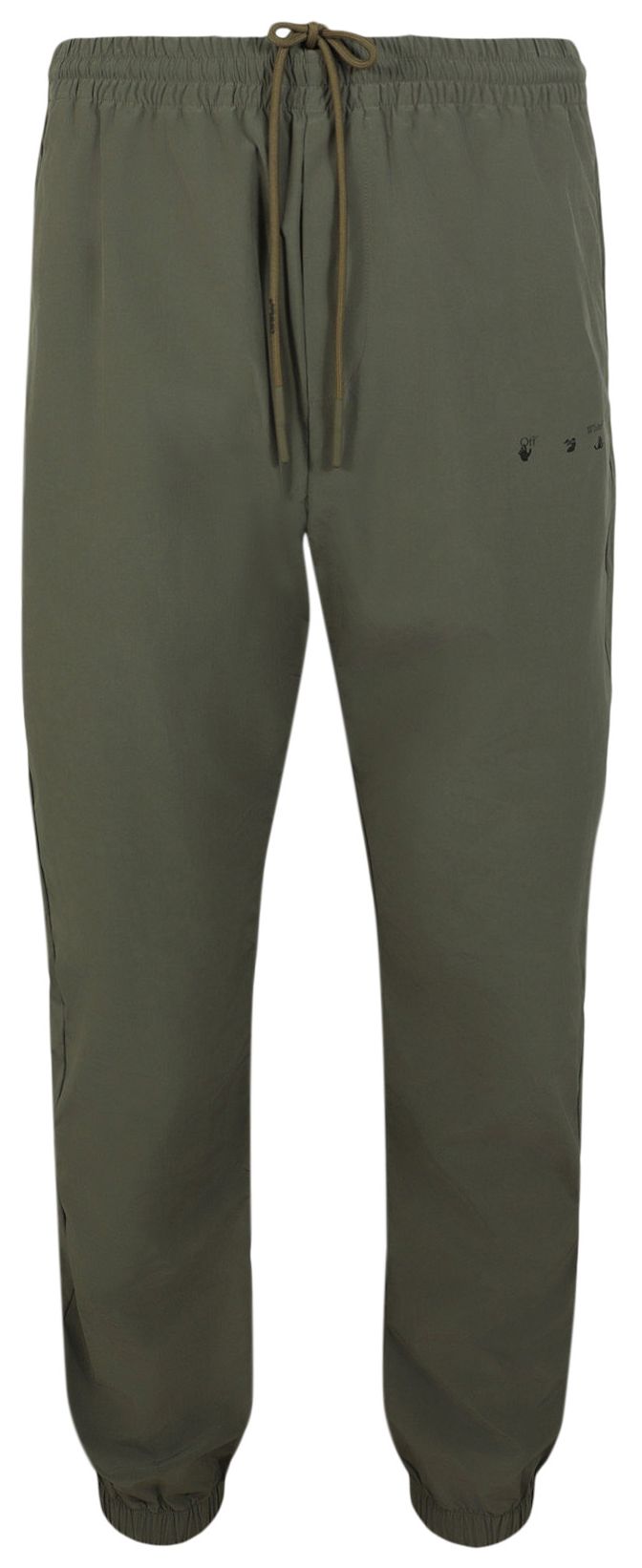 Off White Hands Off Logo Track Pants Khaki