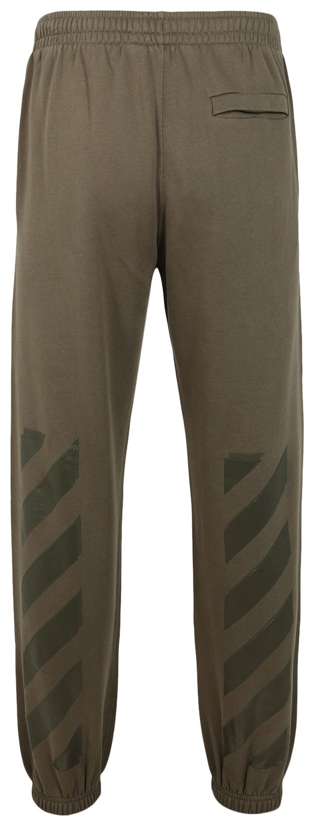 Off White Diag Tab Shorten Sweatpant Green