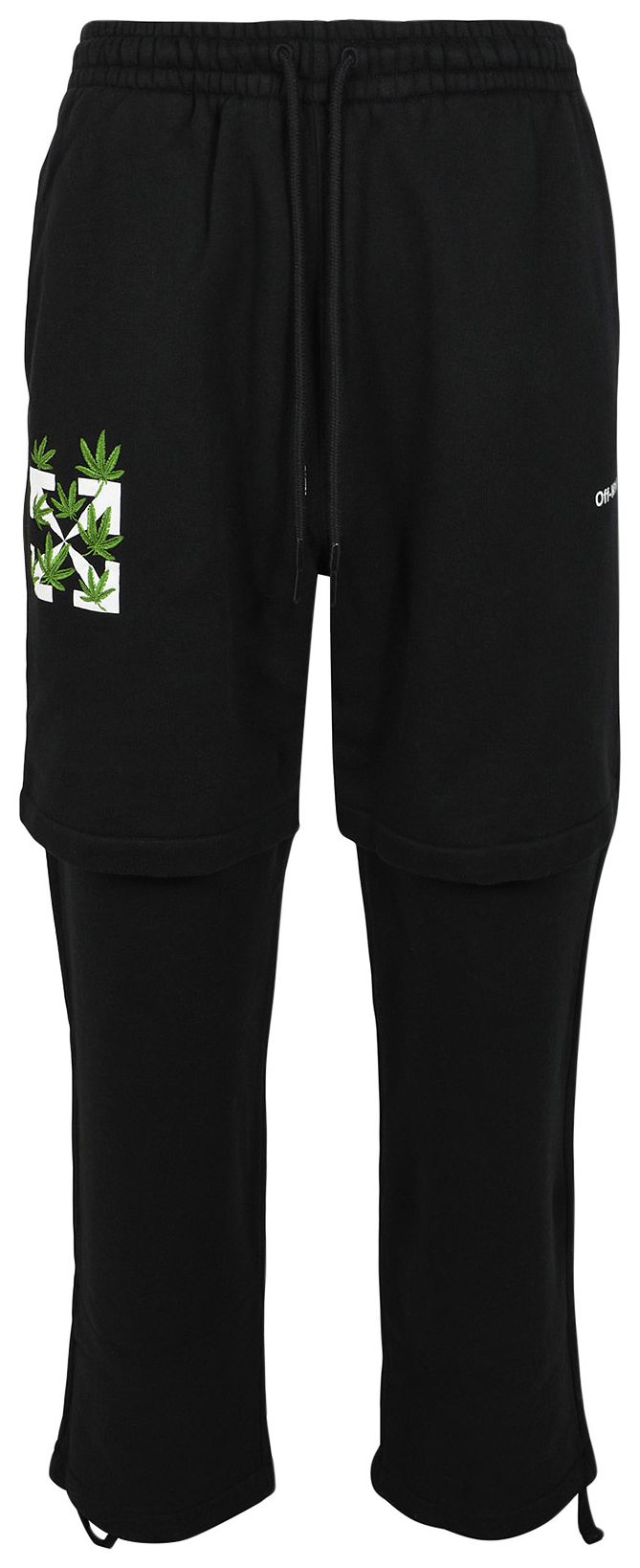 Off White Arrow Drawstring Track Pants Black