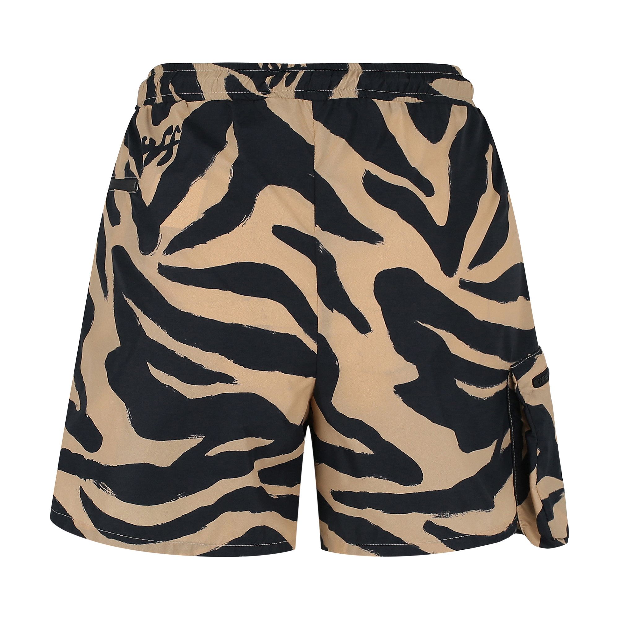 Buy Off-White Athl Zebra Nylon Shorts 'Beige/Black