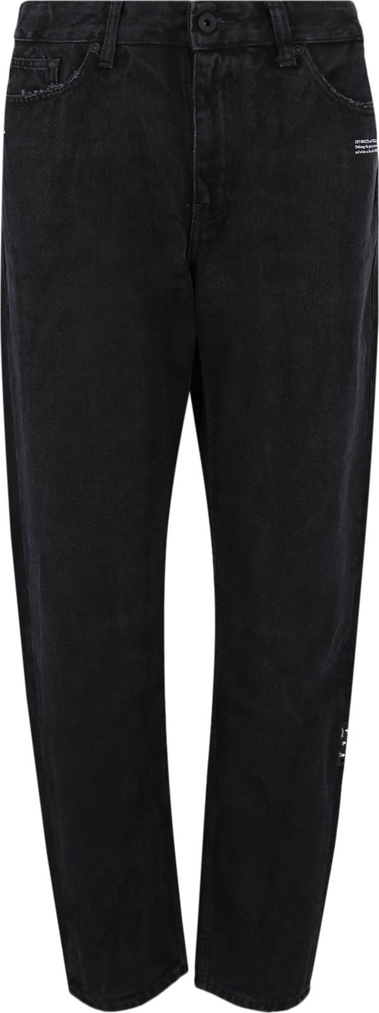 Off White Denim Curve Pant Black