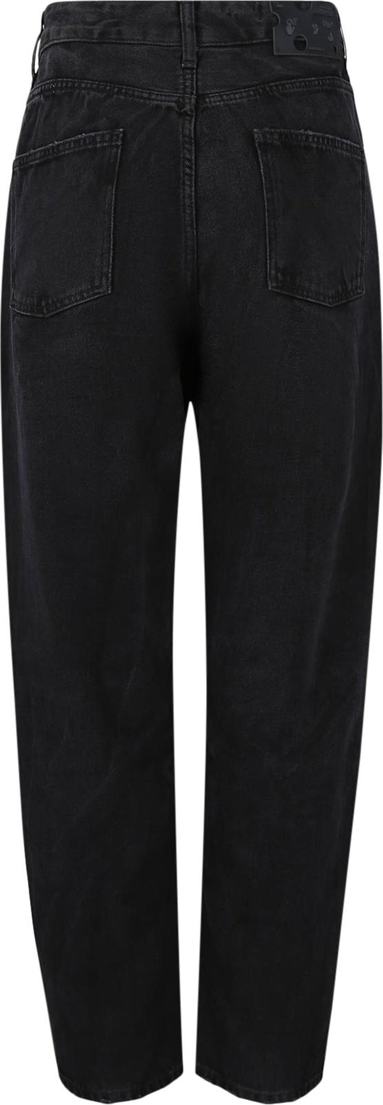 Off White Denim Curve Pant Black