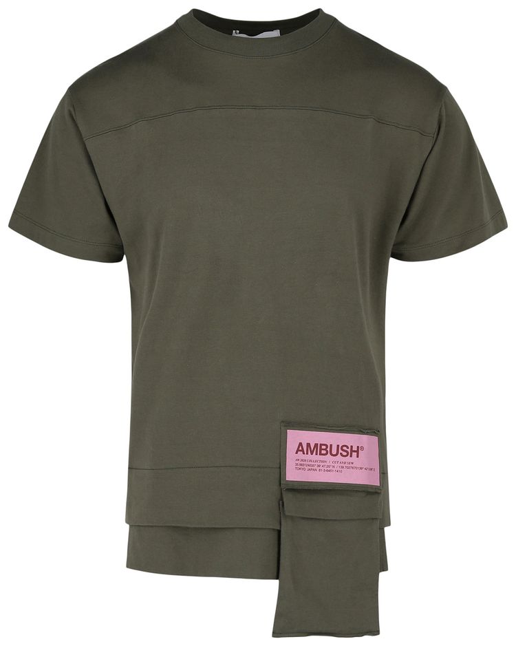 Ambush New Waist Pocket T Shirt Green