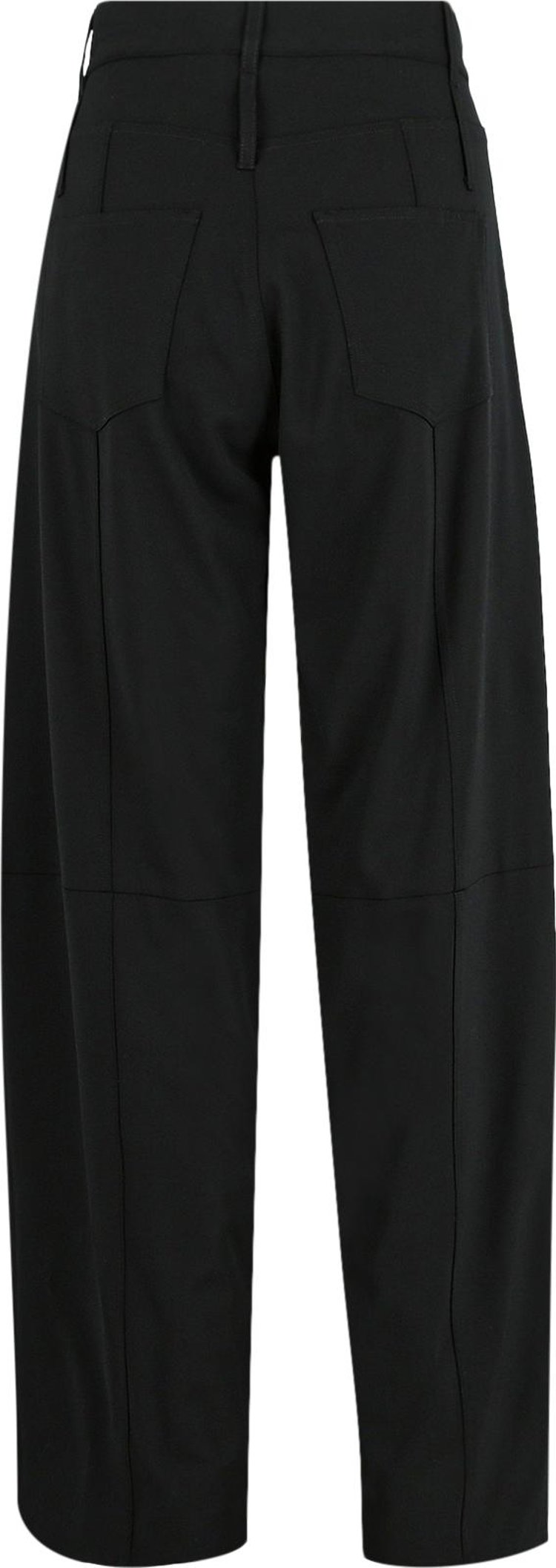 Ambush High Waist Tapered Wool Pants Black