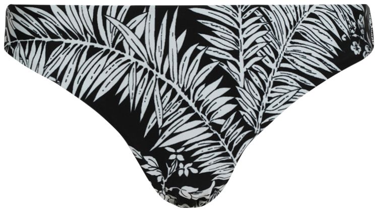Palm Angels Jungle Parrot Bikini Briefs BlackWhite