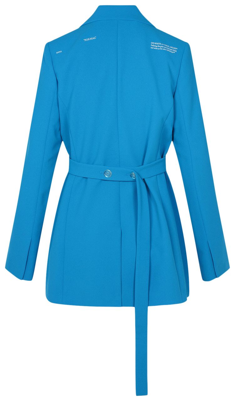 Off White Cady Relaxed Jacket Blue