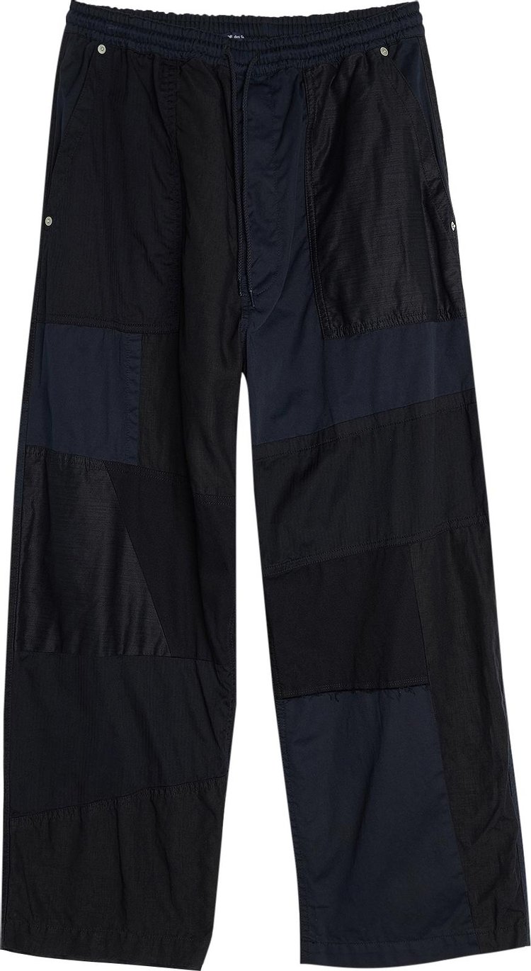 Comme des Garçons Homme Plus Garment Dyed Multi Fabric Mix Jacket 'Navy Mix'