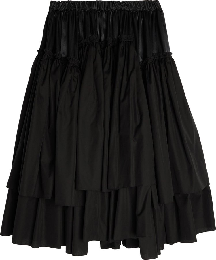 Comme des Garcons Satin Skirt Black