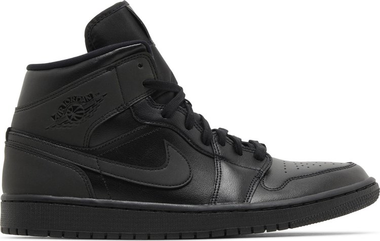 Wmns Air Jordan 1 Mid Triple Black