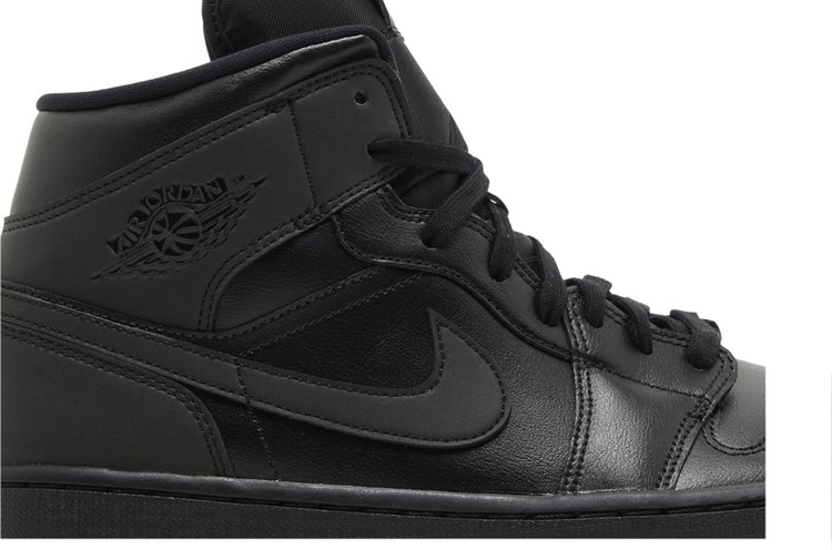 Wmns Air Jordan 1 Mid Triple Black