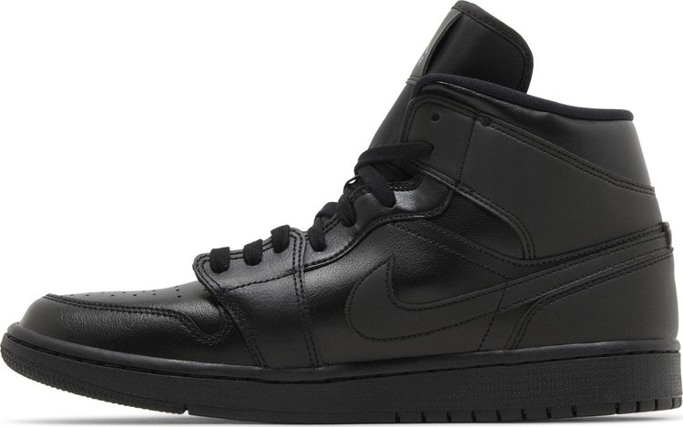 Wmns Air Jordan 1 Mid Triple Black