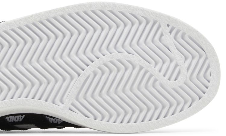 Adidas Superstar J Wordmark Heel Stripe   Cloud White