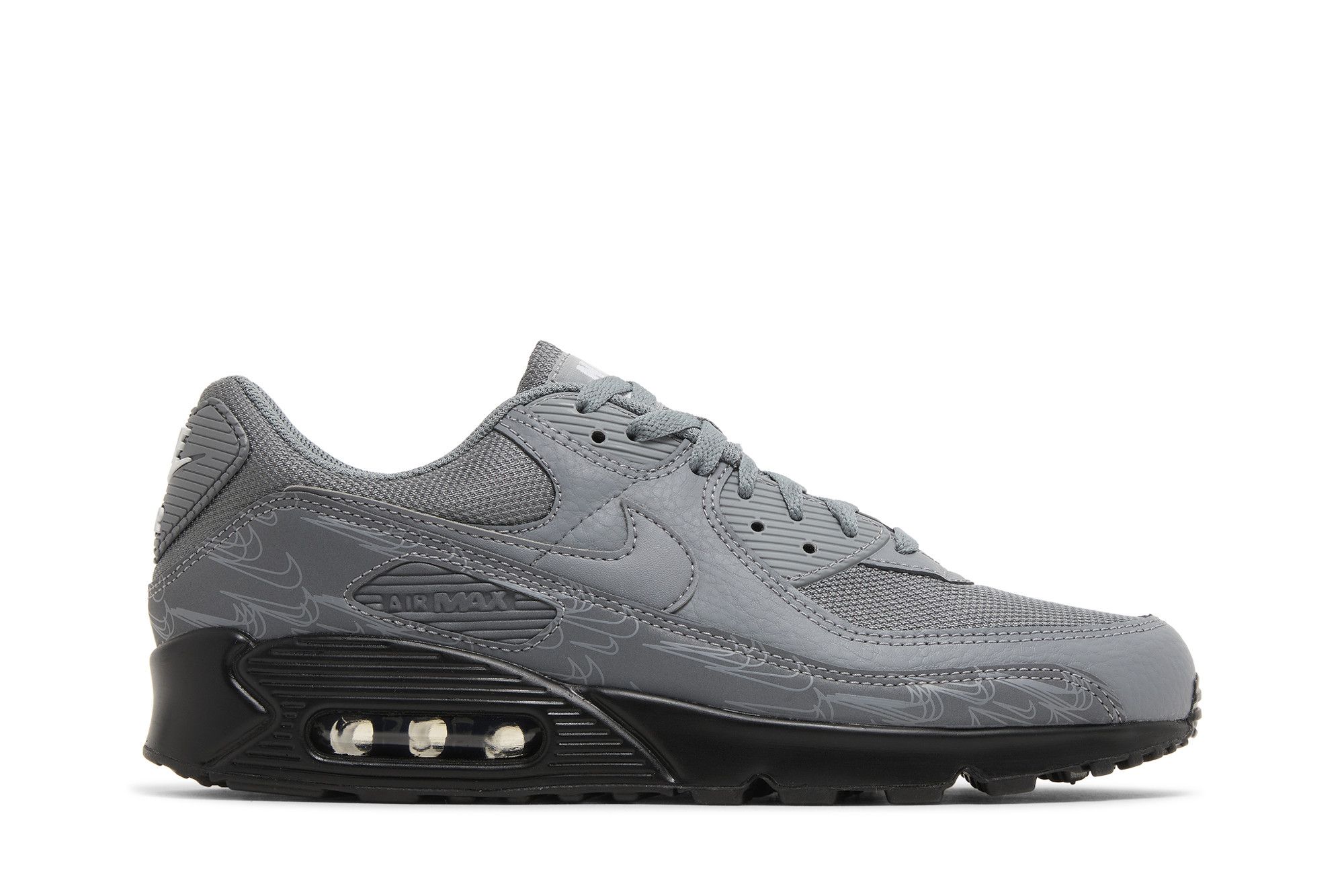 Grey air max 90 sales