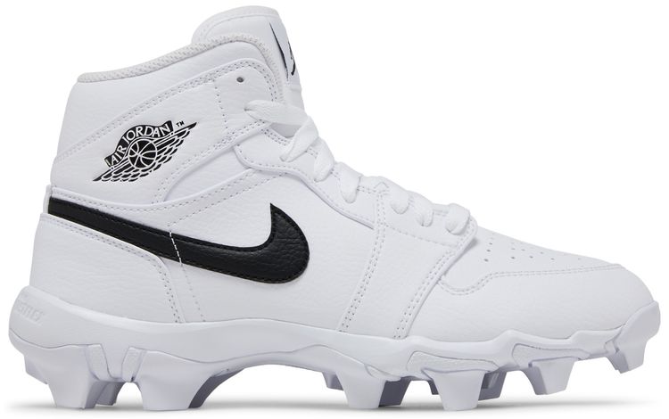 Air Jordan 1 Mid Cleat GS White Black