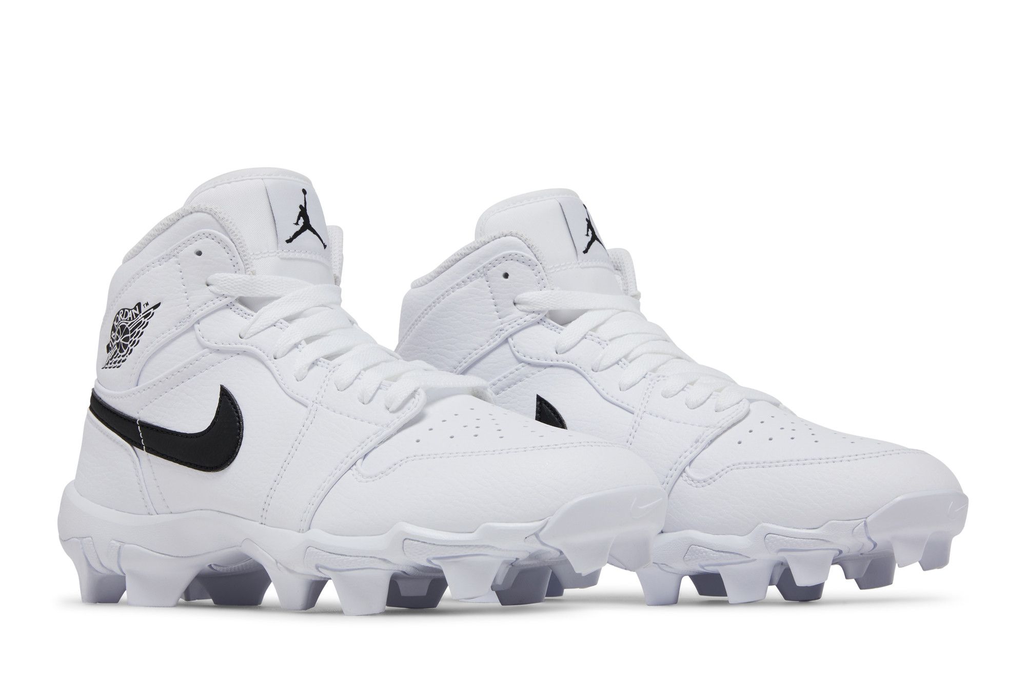 Buy Air Jordan 1 Mid Cleat GS 'White Black' - HF6883 100 | GOAT