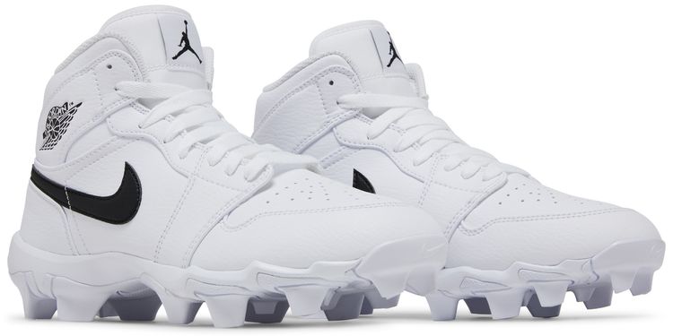 Air Jordan 1 Mid Cleat GS White Black