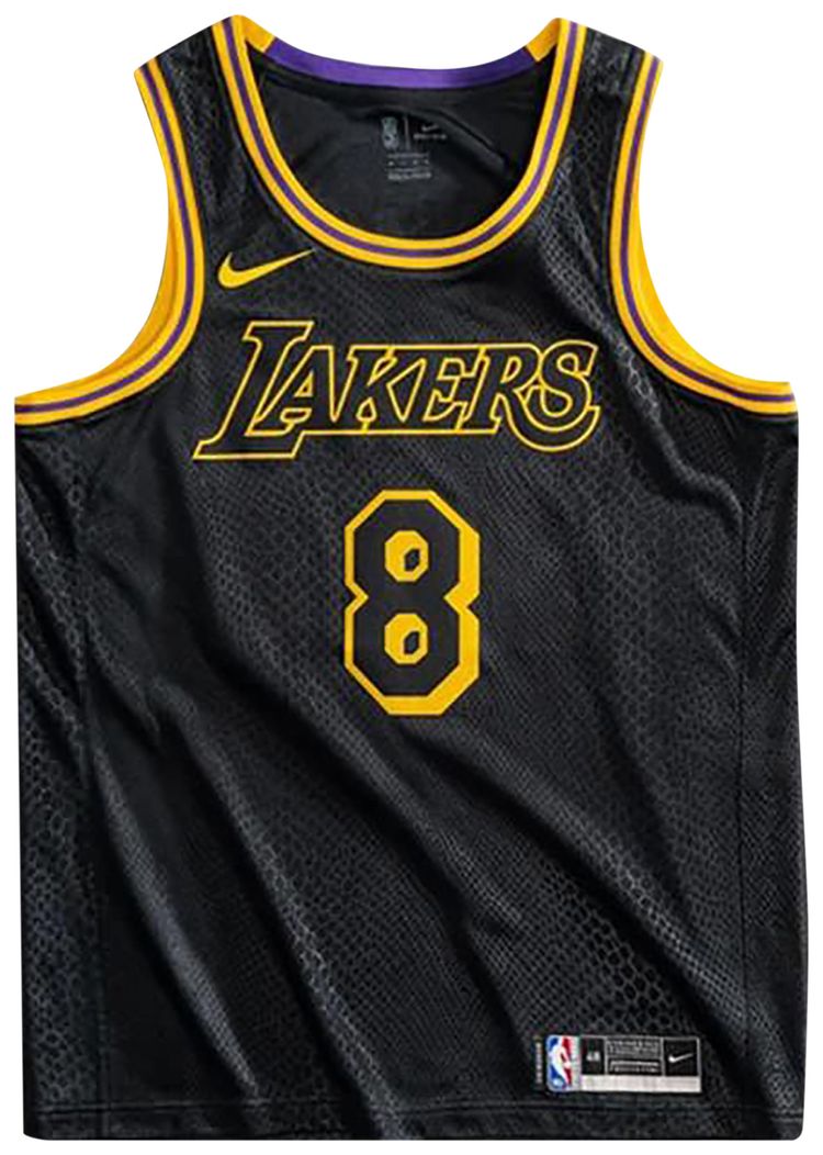 Nike Kobe Mamba Mentality Big Kids Los Angeles Lakers City Edition Swingman Jersey Black