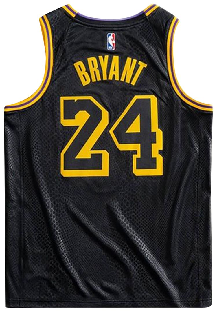 Nike Kobe Mamba Mentality Big Kids Los Angeles Lakers City Edition Swingman Jersey Black