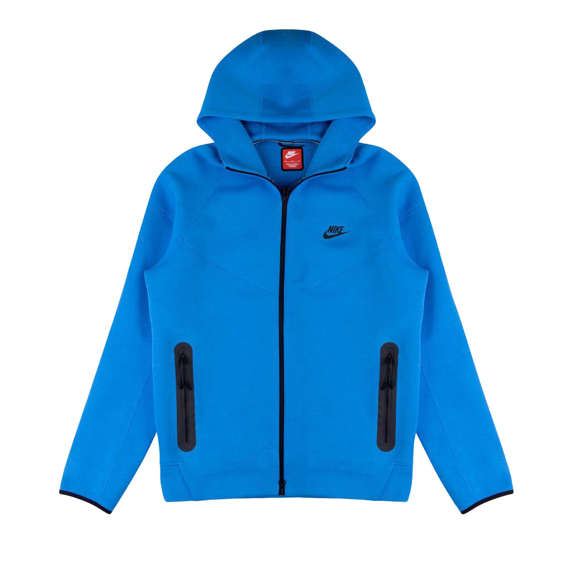 Size xxl Nike Sportswear Tech Fleece Windrunner Full Zip Hoodie Light Photo Blue Black