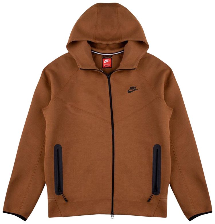 Nike Sportswear Tech Fleece Windrunner Full Zip Hoodie Light British TanBlack