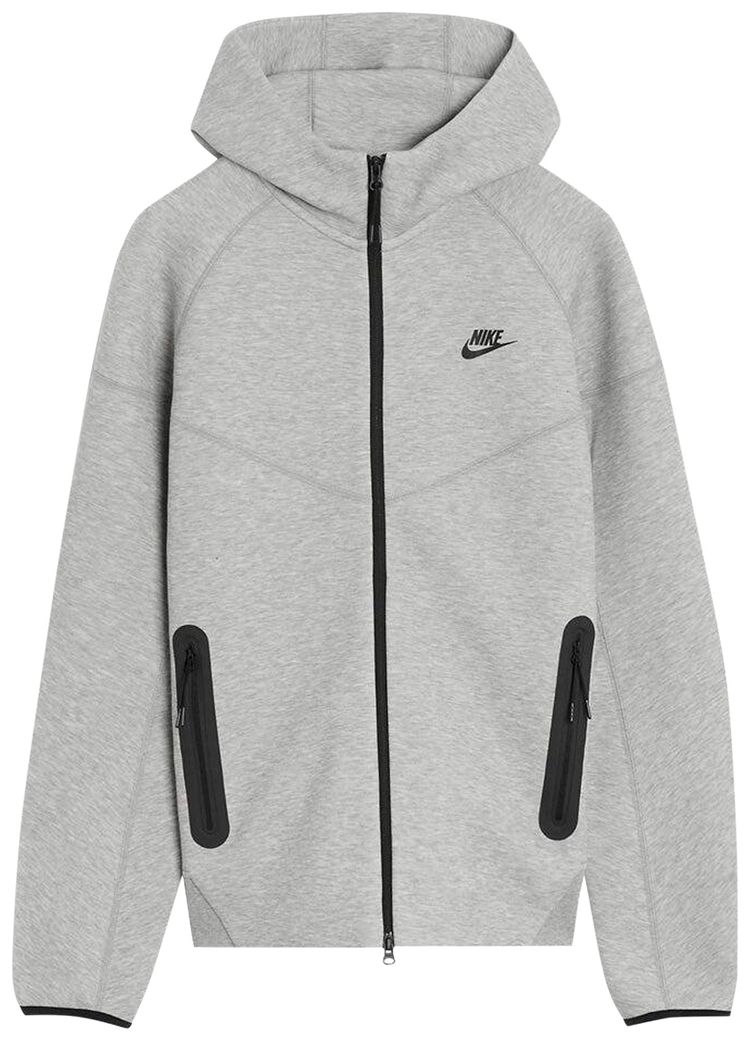 Nike Sportswear Tech Fleece Windrunner Full Zip Hoodie Dark Grey HeatherBlack