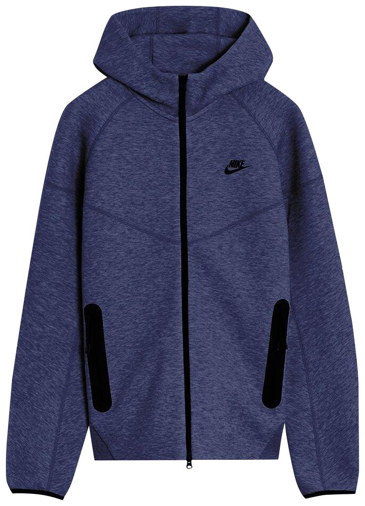 Nike Sportswear Tech Fleece Windrunner Full Zip Hoodie Obsidian HeatherBlack