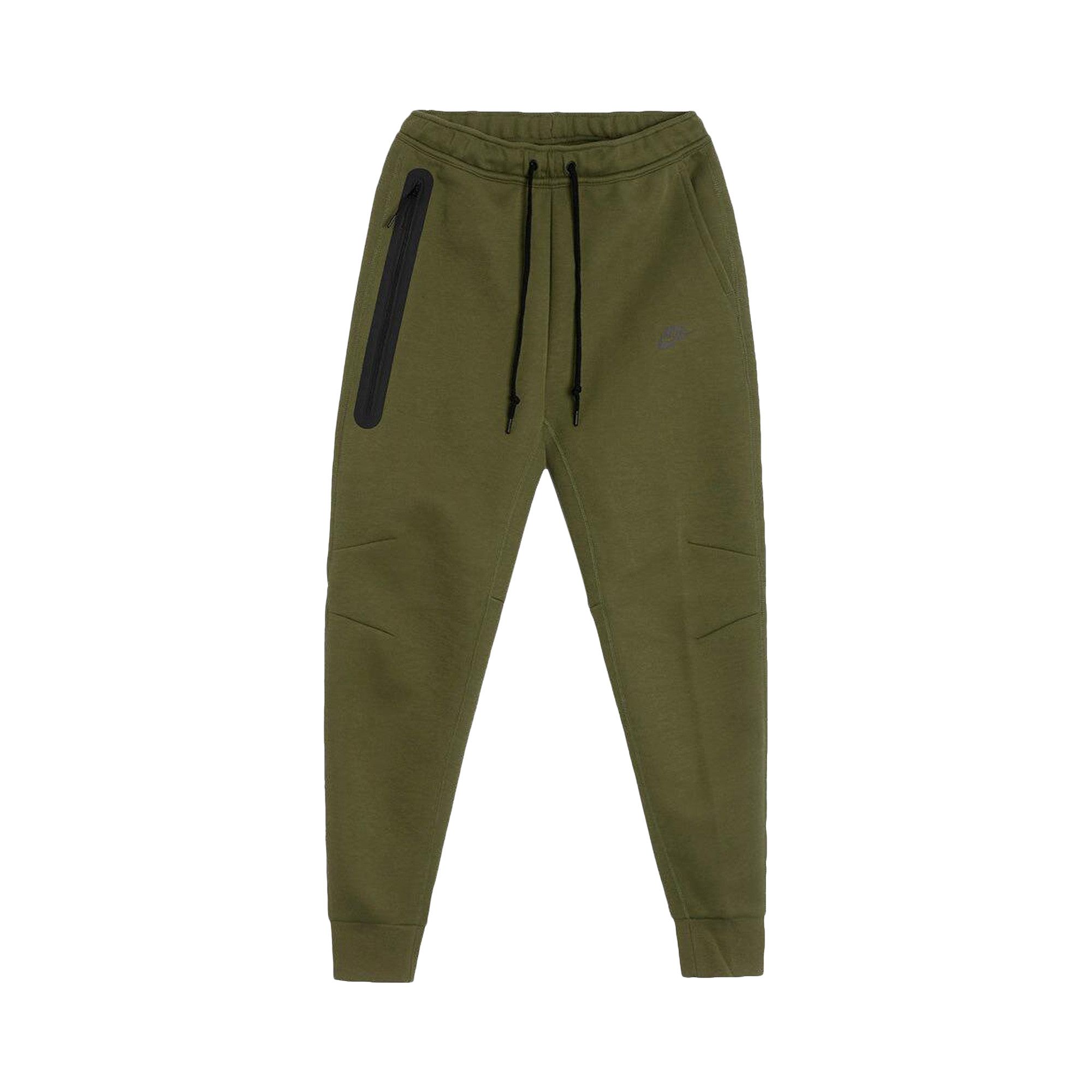 Buy Nike Sportswear Tech Fleece Sweatpants Medium Olive Black FB8002 222 GOAT IT