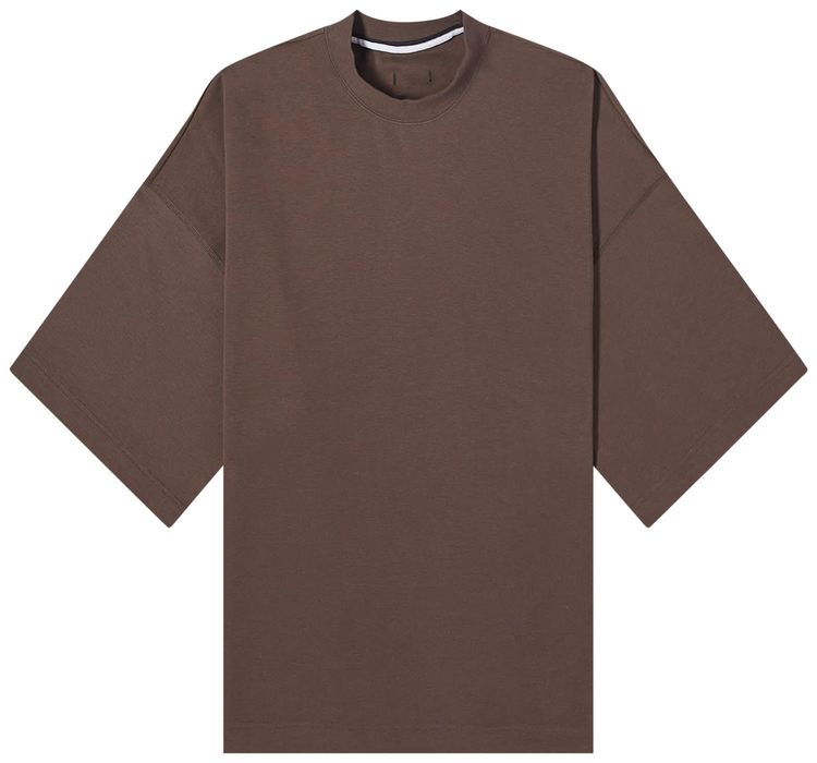 Nike Sportswear Tech Fleece Reimagined Oversized Short Sleeve Sweatshirt Baroque Brown