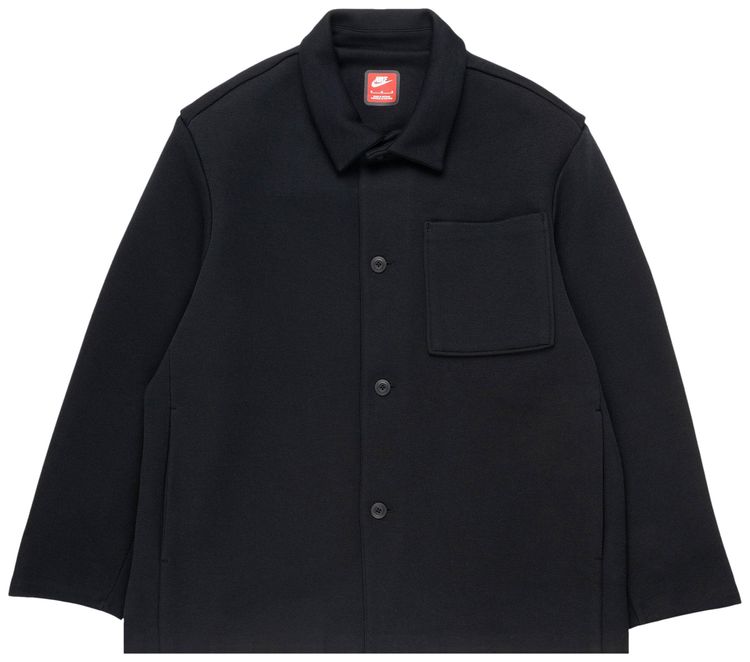 Nike Sportswear Tech Fleece Reimagined Oversized Shacket BlackBlack