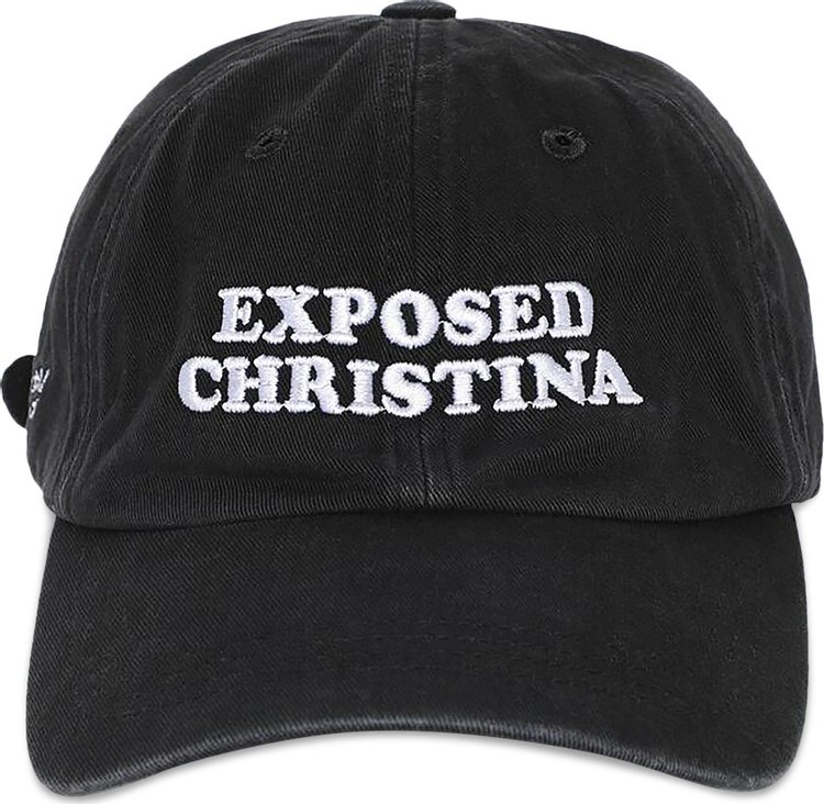 Enfants Riches Deprimes Exposed Christina 6 Panel Hat Black