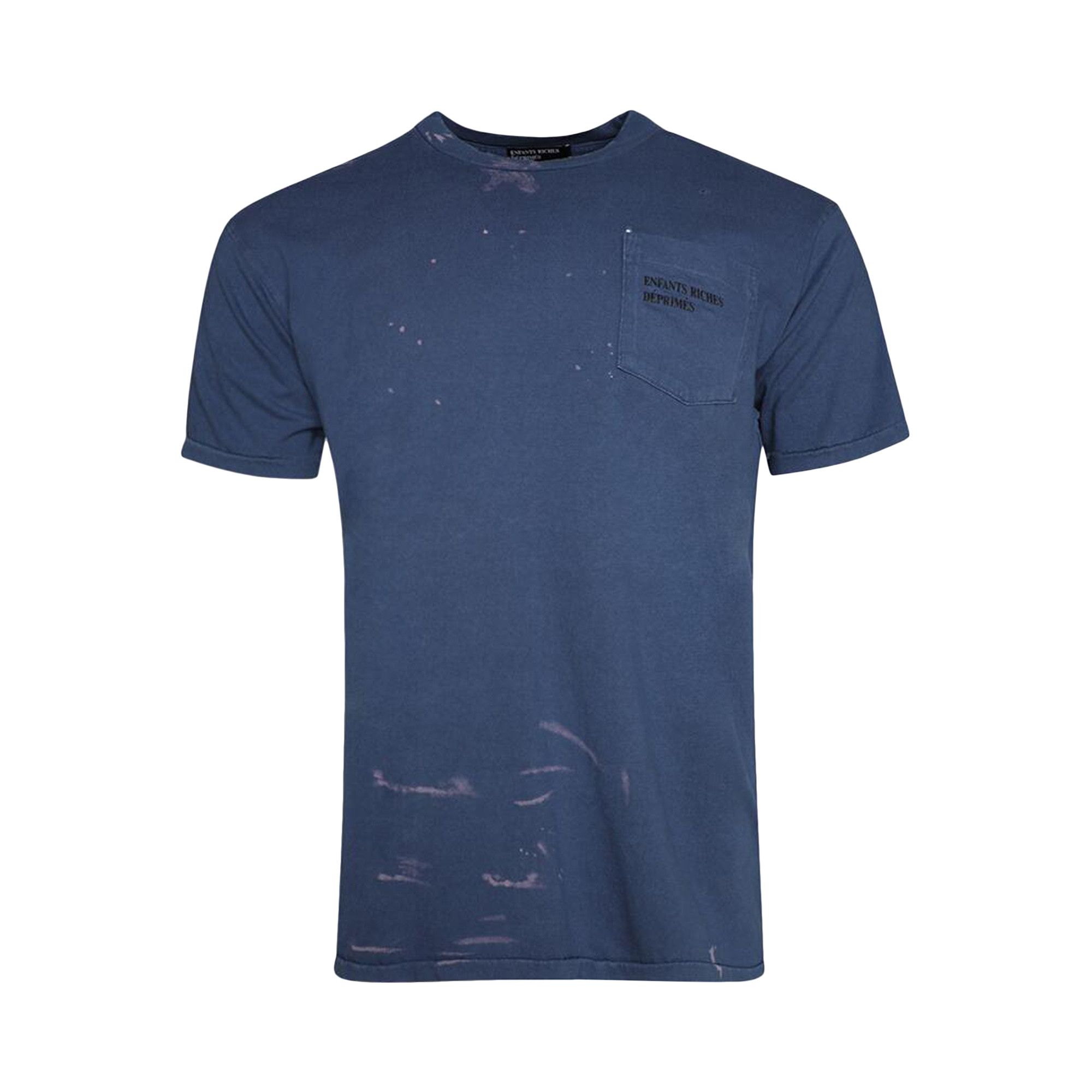 Buy Enfants Riches Déprimés Logo Pocket T-Shirt 'Blue/Bleach