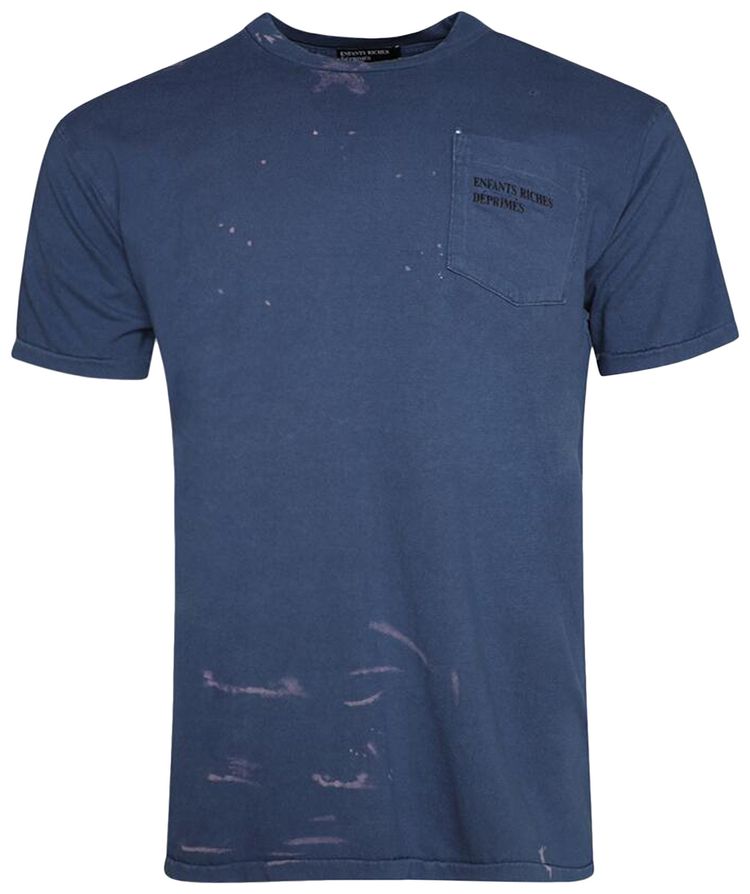 Enfants Riches Deprimes Logo Pocket T Shirt BlueBleach